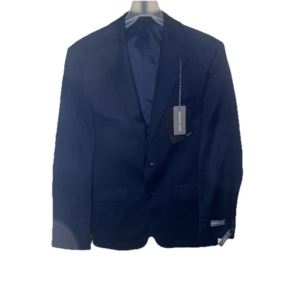 Michael Kors Men's Navy Wool-Blend Kaplan Classic-Fit Suit Blazer Size‎ 36R - Picture 1 of 5